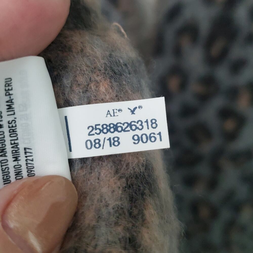 American Eagle Leopard Print Double Side Shawl Sc… - image 7